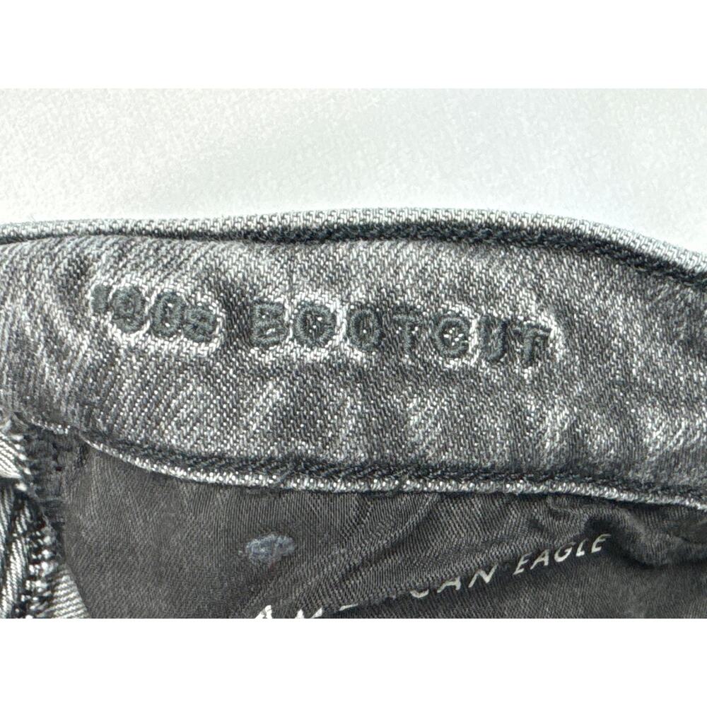 American Eagle Women's 90's Bootcut Dark Gray Denim Jeans - Size 4 Short (28x29) - Picture 5 of 6